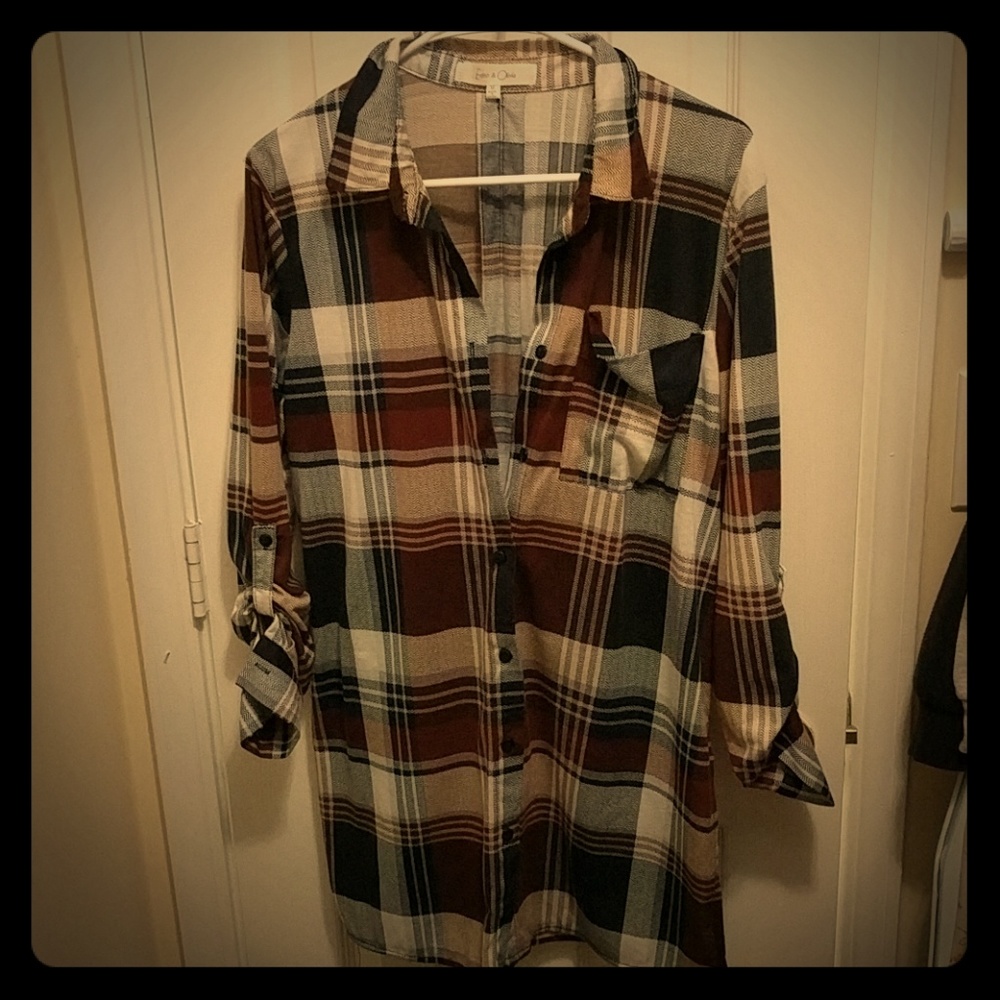 Long button up